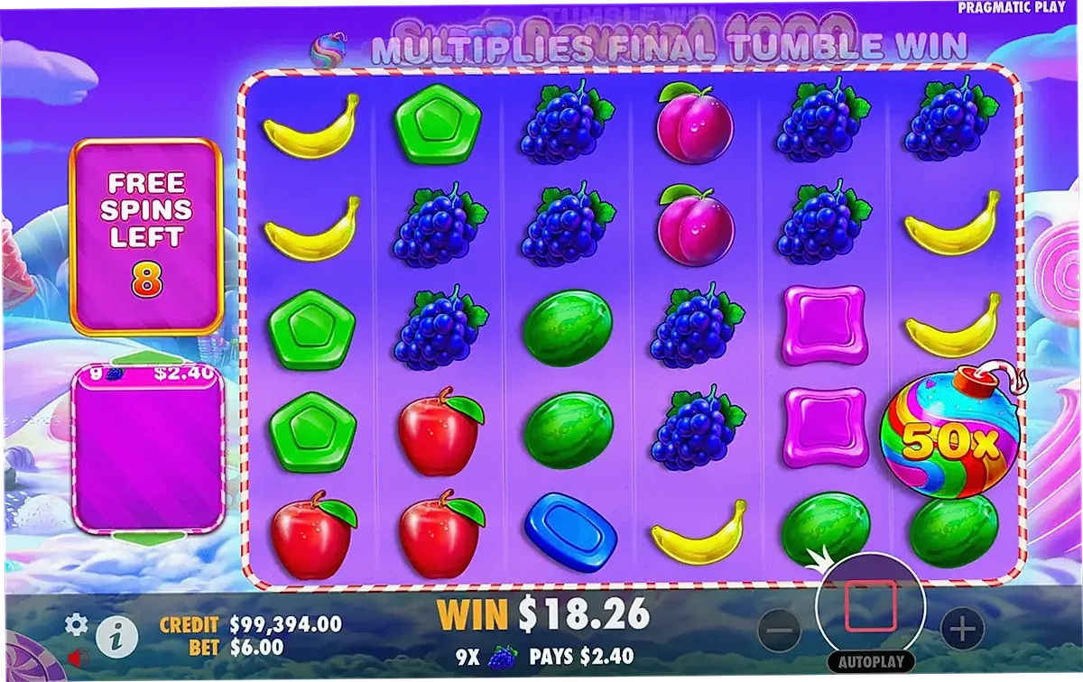 Sweet Bonanza 1000 free spins round